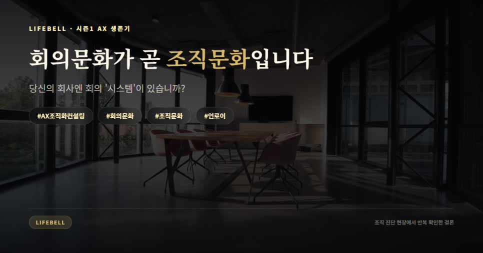 회의문화가 곧 조직문화입니다 — 당신의 회사엔 회의 '시스템'이 있습니까? — 대표 이미지