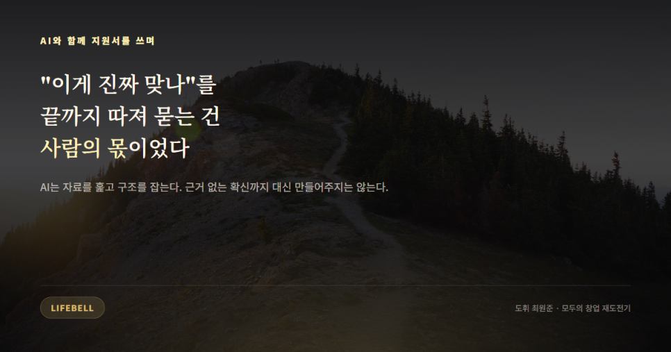 재도전은 포장을 바꾸는 일이 아닙니다 — 정부 창업지원사업 1차 실패에서 알게 된 것 — 도해 4